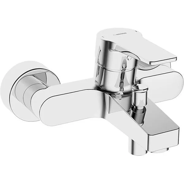 Hansa Twist Badearmatur, Aufputz, mit Vollhebel verchromt