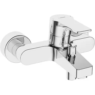 Hansa Twist Badearmatur, Aufputz, mit Vollhebel verchromt