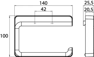 Emco Papierhalter trend 00104 ohne Deckel chr – Bild 3