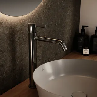 Ideal Standard Schale Ipalyss, ohne Hahnloch, ohne Überlauf, 400x400x120mm, Weiß – Bild 5