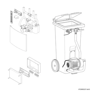 BOSCH Zubehör für Erdwärmepumpen NKS-1 natürliche Kühlstation, Hocheffiz.-Pumpe – Bild 2