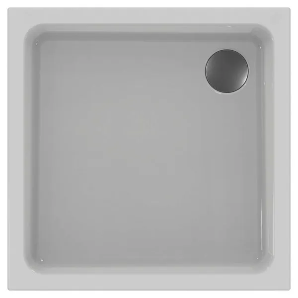 Ideal Standard Quadrat-Brausewanne Hotline Neu, 800x800x80mm, Weiß