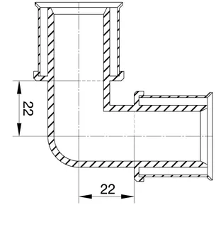 comfort-press-Metall-Winkel A20 90 Grad 25mm – Bild 2