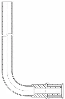 comfort-press-Metall-Winkel-Anschluss- leitung A20 16 x 300mm – Bild 2
