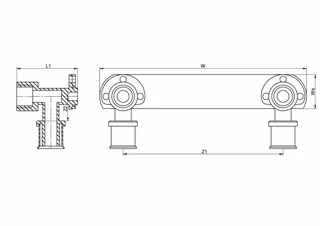 comfort-press-Metall-Halteplatte 153 A20 verdrehsicher 16mm x DN 15 (1/2") – Bild 2