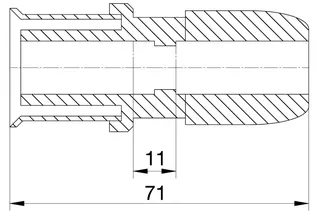 comfort-press-Metall-Übergang Hep2O A20 20 x 22mm – Bild 2