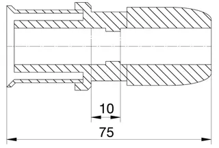 comfort-press-Metall-Übergang Hep2O A20 25 x 22mm – Bild 2