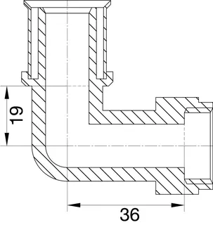 comfort-press-Metall-Winkelverschraubung A20 90 Grad 20mm x DN 15 (1/2") IG – Bild 2