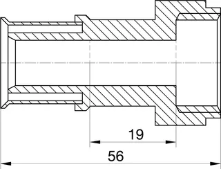 comfort-press-Metall-Verschraubung A20 16mm x DN 20 (3/4") IG – Bild 2