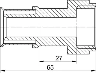 comfort-press-Metall-Verschraubung A20 20mm x DN 20 (3/4") IG – Bild 2