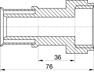 comfort-press-Metall-Verschraubung A20 25mm x DN 20 (3/4") IG – Bild 2