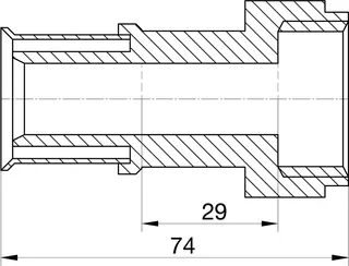 comfort-press-Metall-Verschraubung A20 25mm x DN 25 (1") IG – Bild 2