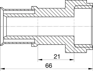 comfort-press-Metall-Verschraubung A20 32mm x DN 40 (11/2") IG – Bild 2