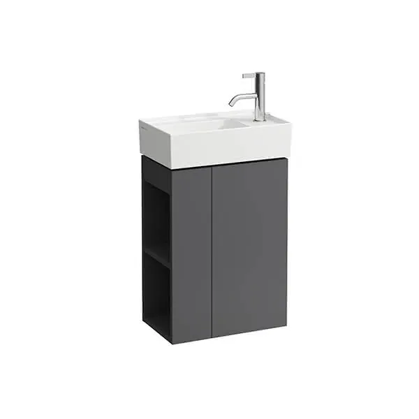 WTU K-LAUFEN 270x440x600 1Tür rechts Regal links P/P f.WT H815334 schiefergrau