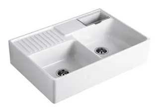 Villeroy & Boch Spülstein 895x630mm Exc-Garn. Spülbecken m.tig Keram. Weiß Alpin cplus – Bild 2