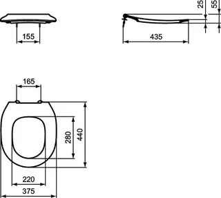 Ideal Standard WC-Sitzring Contour21 Schools, f.Kinder 7-11J., Rot – Bild 4