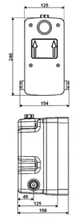 SCHELL UP-Masterbox WBD-SC-T Selbstschl., Thermostat – Bild 3