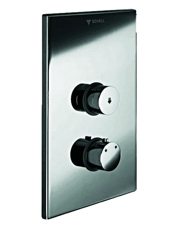 SCHELL UP-Dusche LINUS D-SC-T Selbstschl., Thermostat, edelstahl