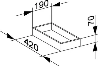Keuco Aufbewahrungsbox Edition 11 31300, 190 x 60 x 420 mm, weiß – Bild 2