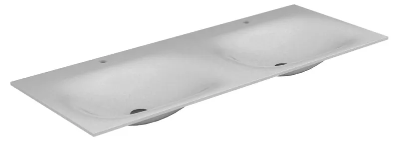 Keuco Varicor-Waschtisch Edition 11 31263, mit 1 Loch Bohrung, weiß, 1400 mm