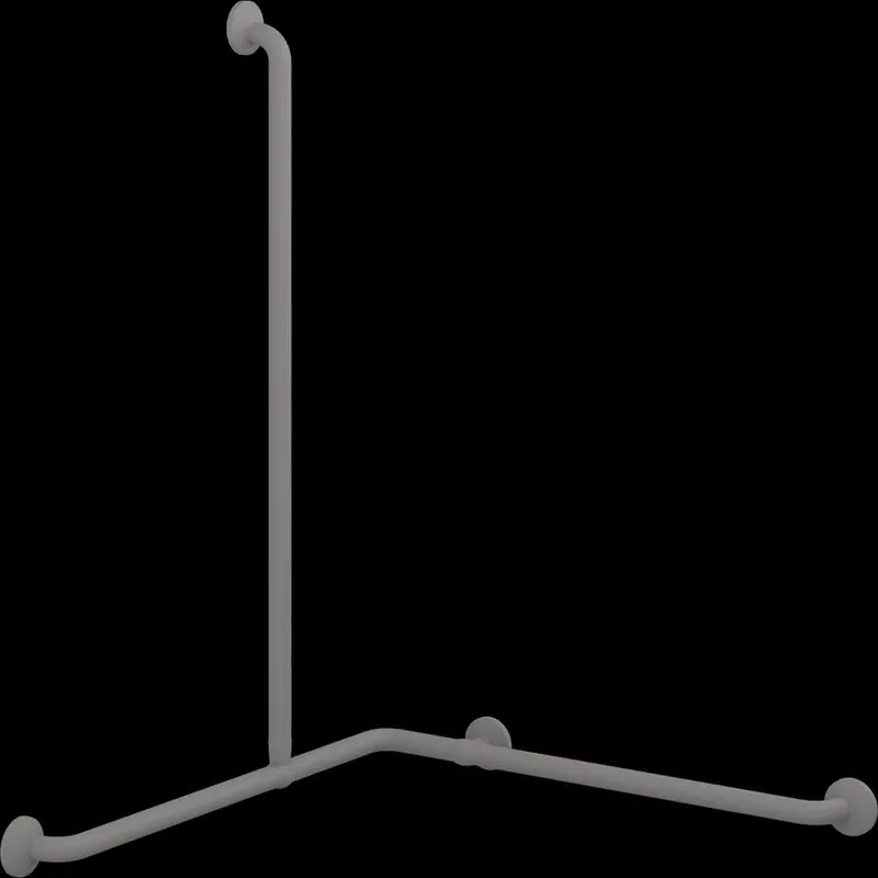 Eckhandlauf-Kombi 762x762x1090mm Anthrazitgrau
