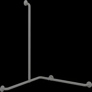 Eckhandlauf-Kombi 762x762x1090mm Anthrazitgrau