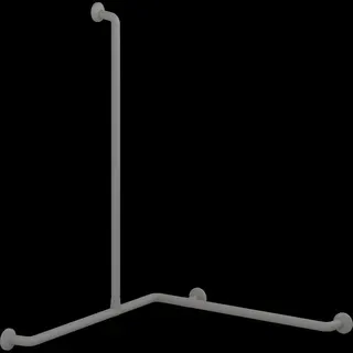 Eckhandlauf-Kombi 762x1200x1090 mm Anthrazitgrau