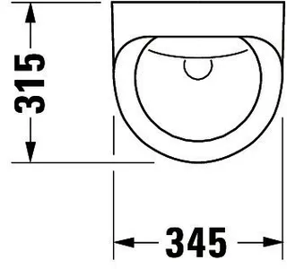 Duravit Design Classics Urinal Utronic Zul.v.h. f.Netzanschl.,o.Fliege, weiß – Bild 2