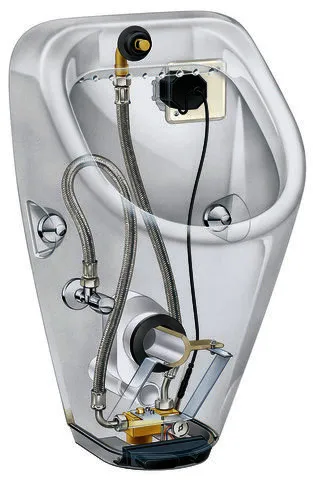 Duravit Design Classics Urinal Utronic Zul.v.h. f.Batterie, o.Fliege, weiß