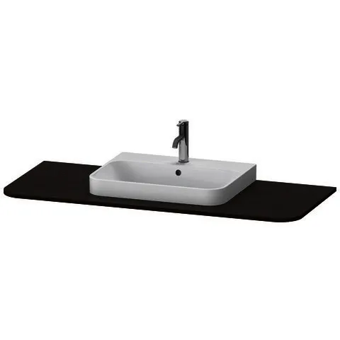 Duravit Konsole m.1Aus.HappyD2+,16x1300x550mm Beckenposition m., nussbaum gebürstet