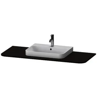 DU Konsole m.1Aus.HappyD2+,16x1300x550mm Beckenposition m., nussbaum gebürstet