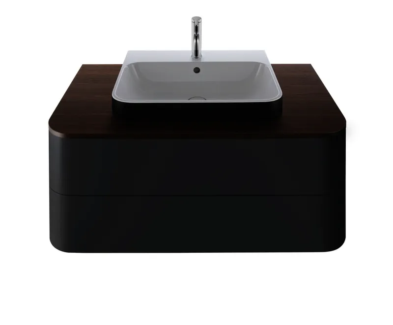 Duravit Konsole m.1Aus.HappyD2+, 16x1000x550mm, nussbaum gebürstet