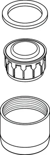 IS Luftsprudlerdüse M22X1 -B- I.G., Chrom