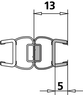 Kermi 1237 1x Magnetleiste Länge: 2000 mm – Bild 2