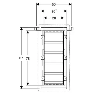 Geberit Duofix Element für Nischenablagebox mit Einlegeböden – Bild 5