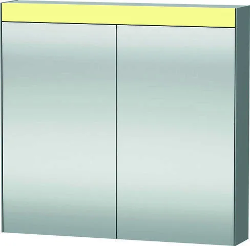 Duravit XBase Möbel-Set 830x490mm, Waschtisch,WTU m. Schubk.2, Spiegelschr.,Weiß glänzend
