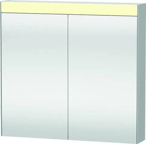 Duravit XBase Möbel-Set 830x490mm, Waschtisch,WTU m. Schubk.2, Spiegelschr., Graphit Matt