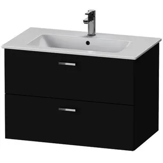 Duravit XBase Möbel-Set 830x490mm, Waschtisch,WTU m. Schubk.2, Spiegelschr., Graphit Matt – Bild 4