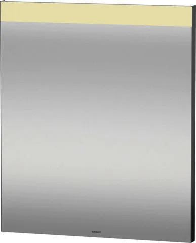 Duravit XBase Möbel-Set 630x490mm, Waschtisch,WTU m. Schubk.2, Spiegel, Graphit Matt