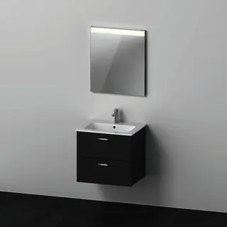 Duravit XBase Möbel-Set 630x490mm, Waschtisch,WTU m. Schubk.2, Spiegel, Graphit Matt – Bild 2
