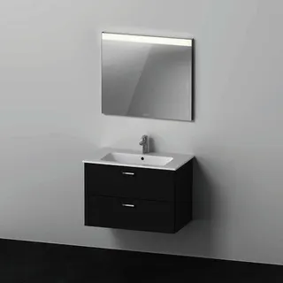 Duravit XBase Möbel-Set 830x490mm, Waschtisch,WTU m. Schubk.2, Spiegel, Graphit Matt – Bild 4
