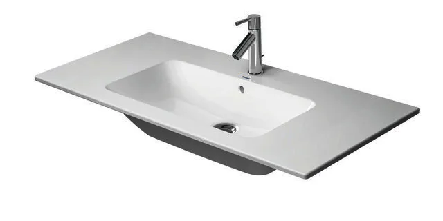 Duravit Möbel-Waschtisch ME by Starck 1030mm Weiß Seidenmatt, mit ÜL, mit HLB, o.HL