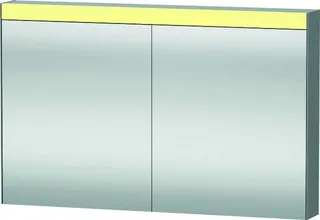 DU XBase Möbel-Set 1230x490mm, WT,WTU m. Schubk.2, Spiegelschr.,Weiß glänzend