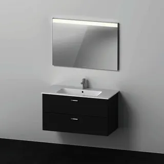 Duravit XBase Möbel-Set 1030x490mm, Waschtisch,WTU m. Schubk.2, Spiegel, Graphit Matt – Bild 4