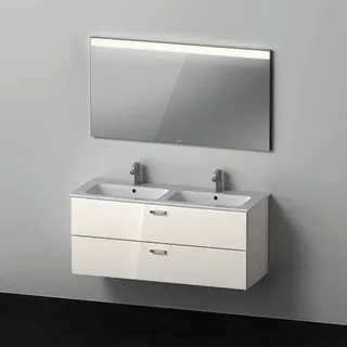 Duravit XBase Möbel-Set 1300x490mm,WT m. HL 2 WTU m. Schubk.2, Spiegel, Weiß glänzend – Bild 3