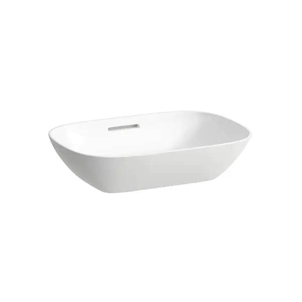 Laufen Waschtisch-Schale INO 350x500x145 ohne Hahnloch mit Überlauf weiß