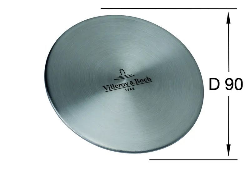Villeroy & Boch Cap Ventilabdeckung 115x115mm aus Edelstahl Edelstahl massiv
