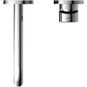 Ideal Standard Wand-Waschtisch-Armatur UP Ceraline,Bausatz2, 2 Rosetten d: 65mm, Ausld.180mm, Chrom – Bild 2
