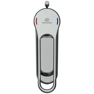 Ideal Standard Waschtisch-Armatur Ceraplus m.Bügelgriff m.Ablgarn. Ausld. 112mm Chrom – Bild 2