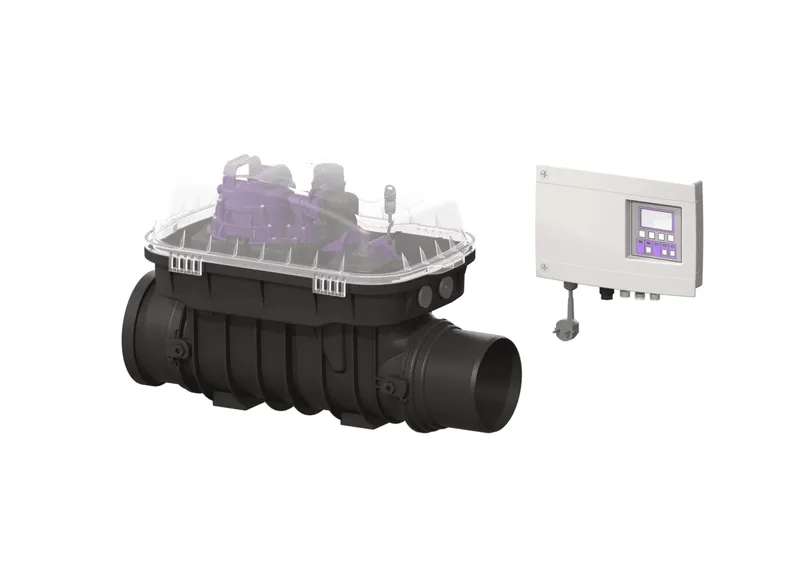 KESSEL-Rückstaupumpanlage Pumpfix F DN 150, freiliegend